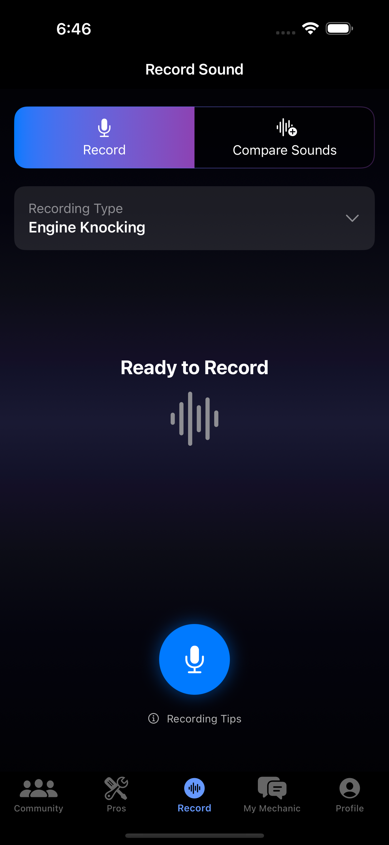 DriveVerse Recording Interface